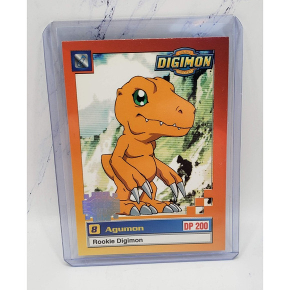 Digimon Agumon Silver Foil Rookie Digimon #8 - Picture 1 of 4